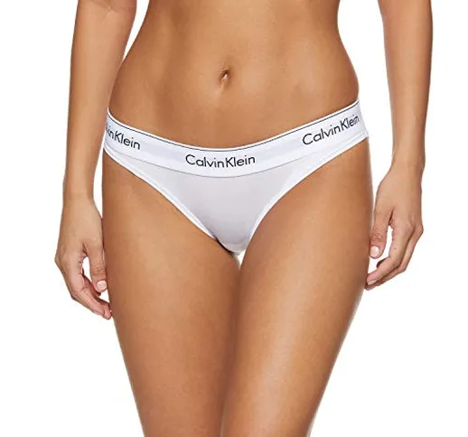 Calvin Klein Damen Slip MODERN COTTON - BIKINI, Einfarbig, Gr. 36 (Herstellergröße: S), We...