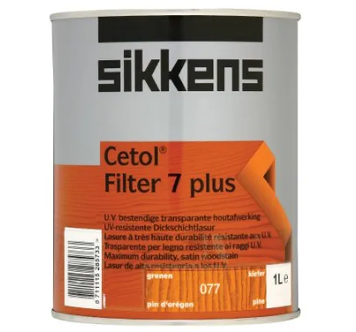 Sikkens Cetol Filter 7 Plus RM - Vernice speciale trasparente per esterni, colori e dimens...