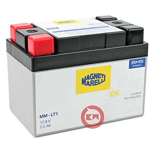 BATTERIA A LITIO MAGNETI MARELLI MM-LT1 BMS LIFE PO4 12V 12.8V YB9-B | YB10L-B | YTX7A-BS...