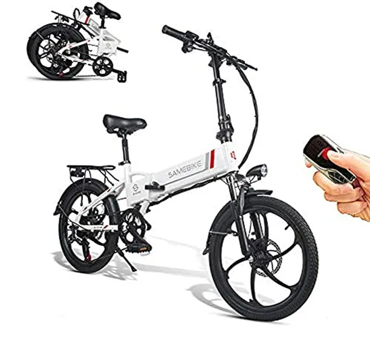 SAMEBIKE 2LVXD30 bicicletta elettrica 48V10.4AH con bicicletta elettrica per bambini e adu...