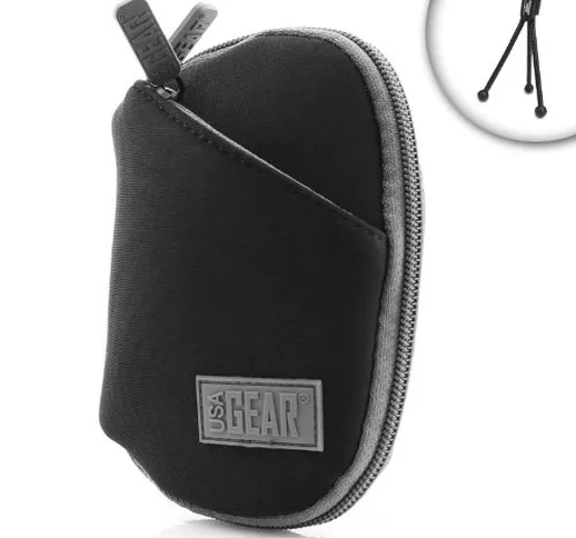 USA Gear Borsa Custodia per Fotocamera Digitale di Neoprene con Passante per Cintura e Tas...