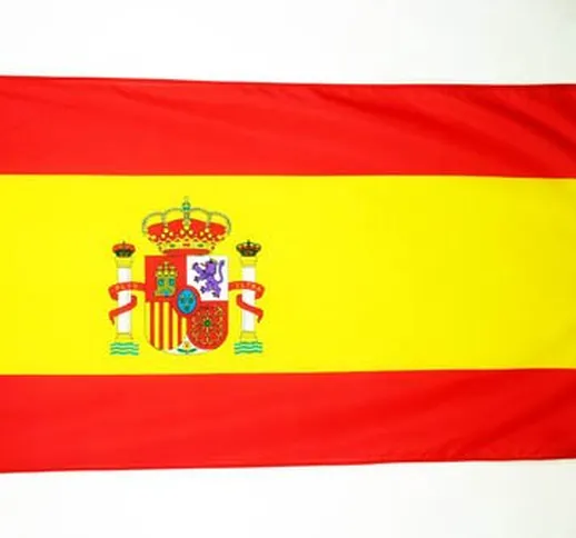 AZ FLAG Bandiera Spagna 150x90cm - Gran Bandiera Spagnola 90 x 150 cm Poliestere Leggero -...