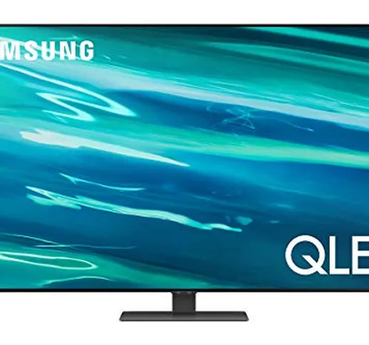 Samsung TV QLED QE50Q80AATXZT, Smart TV 50" Serie Q80A, QLED 4K UHD, Alexa integrato, Carb...