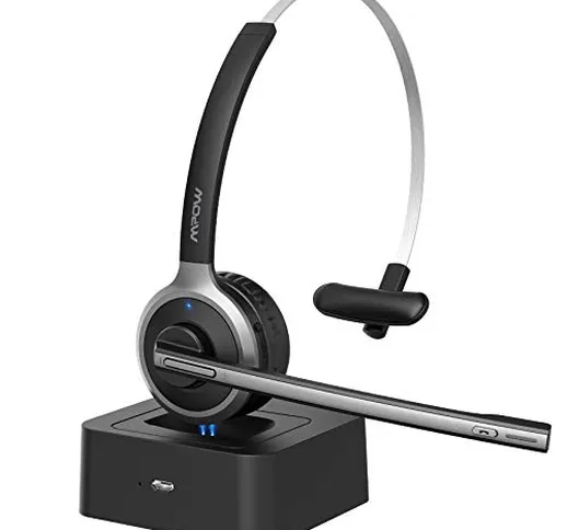 Mpow Cuffie Bluetooth Senza Fili con Microfono con Antirumore per PC Computer Android Tele...