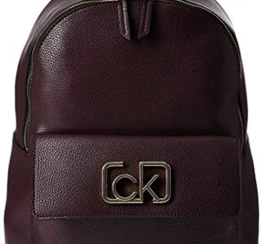 Calvin Klein Ck Cast Backpack - Borse a spalla Donna, Rosso (Merlot), 13x35x28 cm (W x H L...