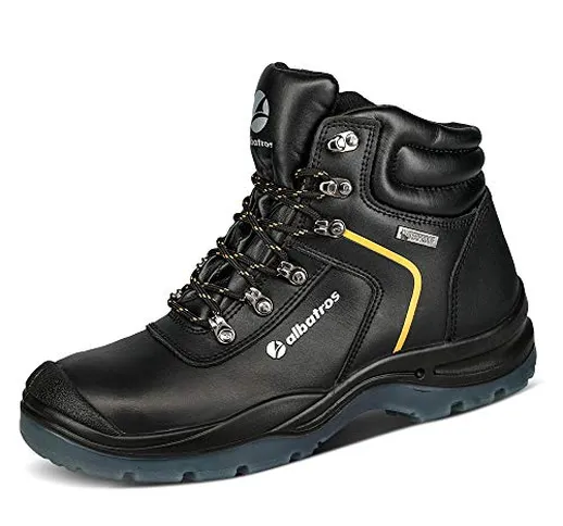 ALBATROS S3 WR Sicherheitsstiefel, Scarpe Antinfortunistiche Uomo, Nero Giallo, 40 EU