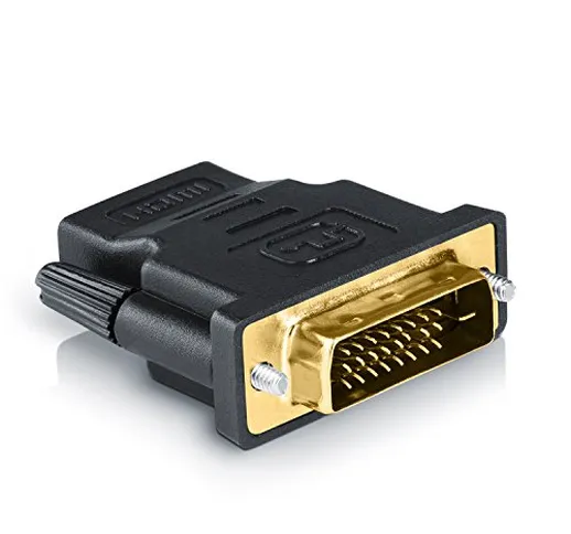 CSL - Adattatore HDMI a DVI - connettore DVI-D 24 e 1 Male su Presa HDMI- Full HD - 1080p...