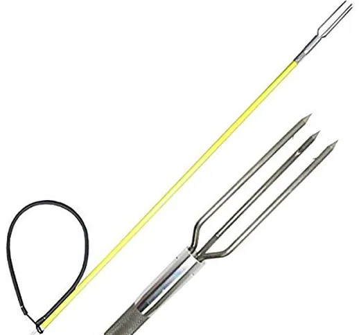 Scuba Choice 4.5 'One Piece Spearfishing Fiber Glass Pole Spear with Lionfish Barb Tip