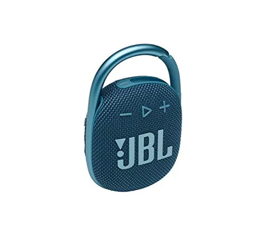 JBL CLIP 4 Speaker Bluetooth Portatile, Cassa Altoparlante Wireless con Moschettone Integr...