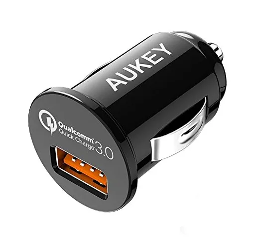 AUKEY Quick Charge 3.0 Caricabatteria da Auto con Quick Charge 3.0 & AiPower 19,5W, Alimen...