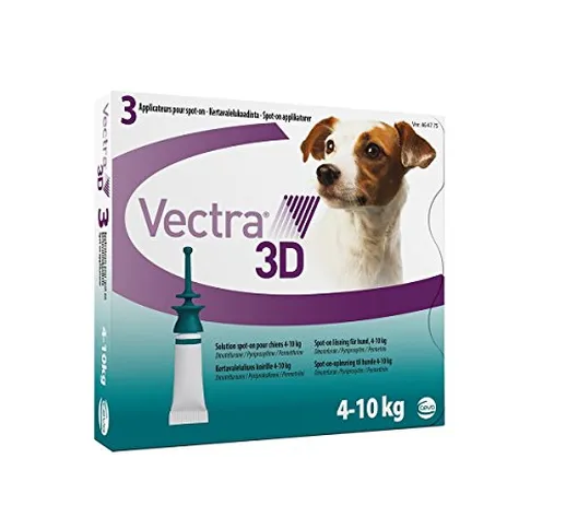 Vectra Vectra 3D Spot-on Soluzione 3 Pipette 1,6 Ml Cani da 4 a 10 Kg Verde