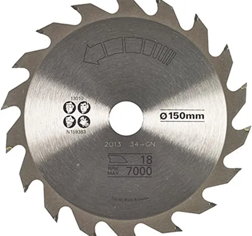 Stanley STA13010-XJ 150 mm - Lama per sega circolare, 15 cm, 2 cm, 1 pezzo