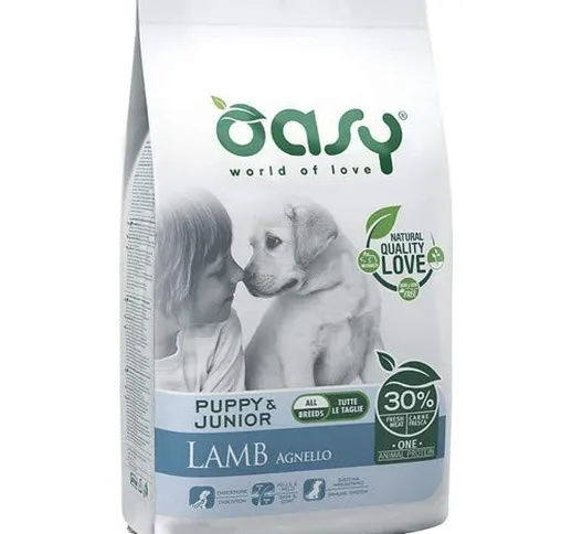 Oasy Linea One Animal Protein - Puppy Medium/Large all'Agnello da 12 kg