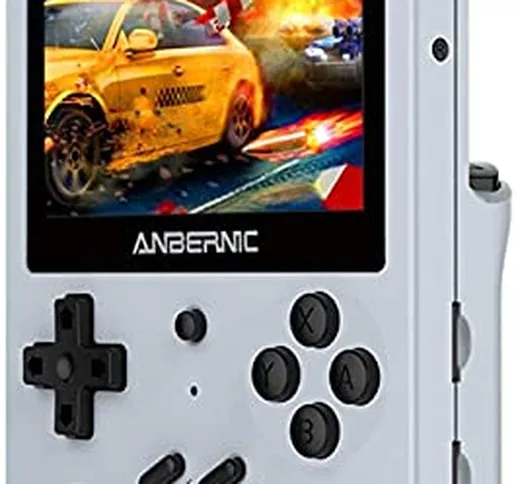 Anbernic RG351V Console Giochi, 64GB Retro Console Portatile Giochi con 2500 Giochi Suppor...