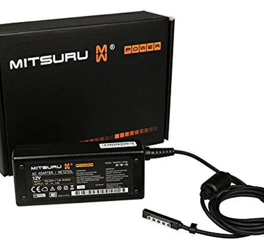 Mitsuru® Caricabatterie Dispositivo Adattatore 43W 12V per Microsoft Surface PRO Surface 1...