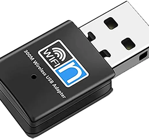 TFR USB Wifi Dongle, 300M 2.4G Mini scheda di rete wireless adattatore WiFi compatibile pe...
