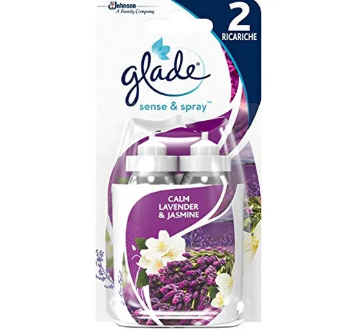 Glade Sense & Spray Doppia Ricarica, Deodorante per Ambienti con Sensore di Movimento, Fra...