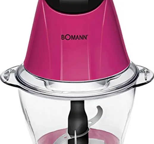 Bomann MZ 449 CB tritaverdure elettrico 1 L Rosa, Trasparente 250 W