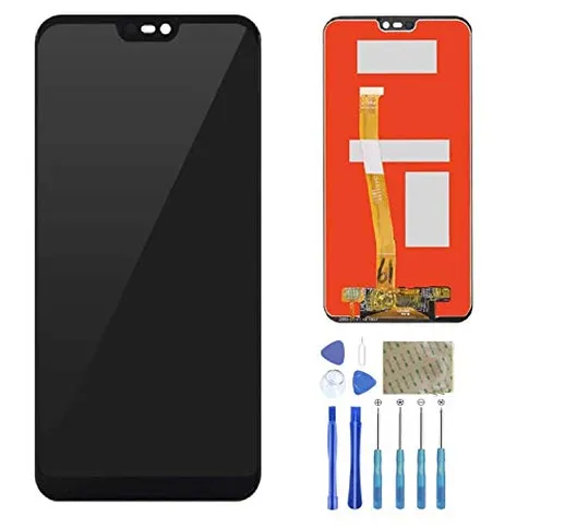 ASNNY Display LCD per Huawei P20 Lite Sostituzione Vetro 3D Schermo Chiave con Kit di Ripa...