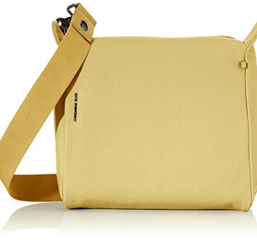 Mandarina Duck Mellow Leather Tracolla, Borsa Donna, Giallo (Starfruit), 10x24x25.5 cm (W...