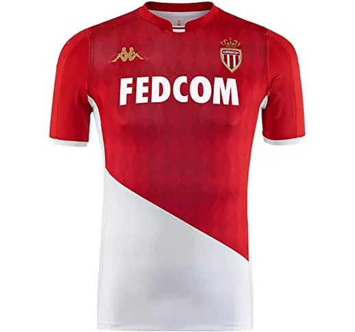 Kappa Kombat PRO 2020 Home Monaco - Maglia Unisex, Unisex - Adulto, 304QA90-900-M, Bianco/...