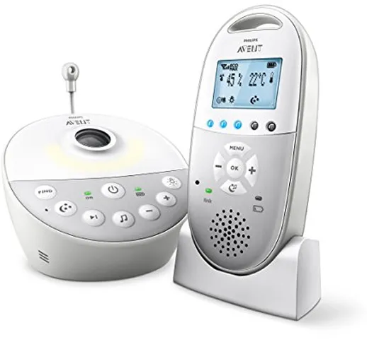 Philips AVENT scd585/26 Audio Baby Monitor con tecnologia DECT, Cielo Stellato del proiett...