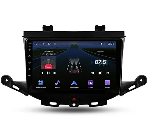 Android 9.1 Autoradio Stereo GPS Navigatore 2 Din con 9" Schermo, per Opel Astra K 2015-20...
