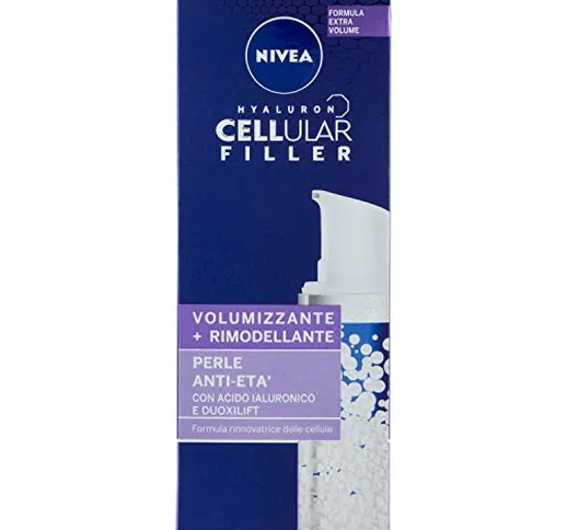 NIVEA Hyaluron Cellular Filler Volumizzante Rimodellante Perle Giorno e Notte Viso, 30 ml