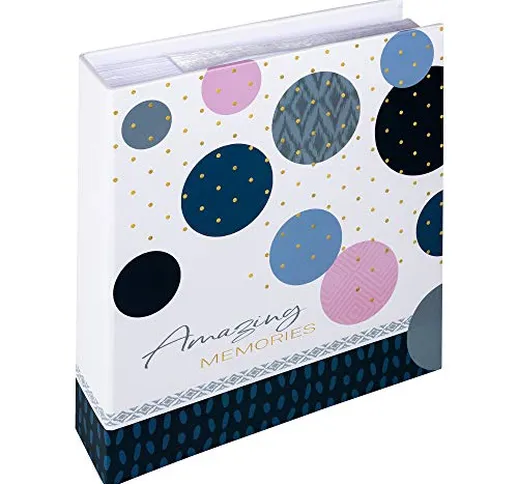 Walther Design Amazing Memories Album Foto, Blu, 200 Fotos 13 x 18 Cm