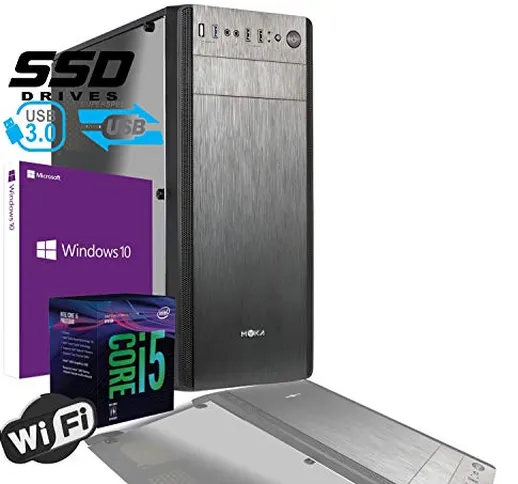 PC DESKTOP INTEL i5 9400 4,0 GHZ/GRAFICA INTEL HD 630 / 8GB DDR4 / LICENZA WINDOWS 10 PRO/...