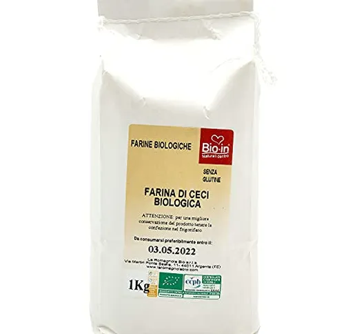 Oltresole - Farina Italiana di Ceci Biologici 1 Kg - farina 100% di legumi italiani, priva...