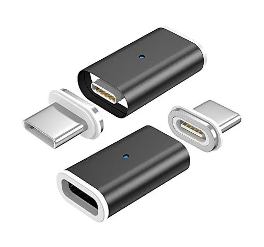 NetDot 10th Generazione Magnetico Ricarica Rapido Convertitore Adattatore USB-C a USB-C Co...