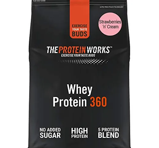 THE PROTEIN WORKS Proteine Whey 360 In Polvere | Frullato Ad Alto Contenuto Proteico | Sen...