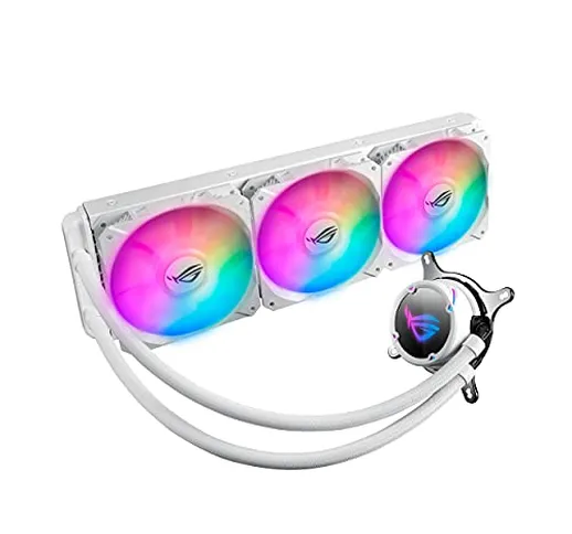 ASUS ROG STRIX LC 360 RGB White Edition, Cooler CPU All-in-One ROG, con Illuminazione Addr...