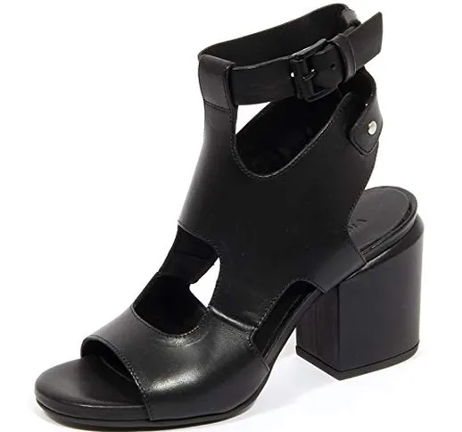 Vic Matie G0610 Sandalo Donna Serra Black Leather Shoes Woman [35]