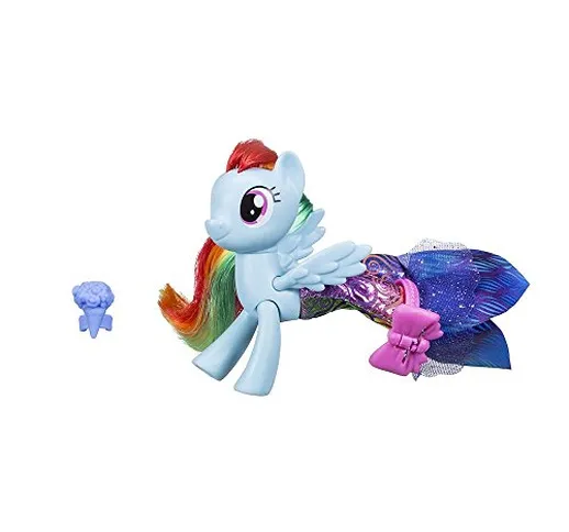 Hasbro My Little Pony-C1828ES0 Rainbow Dash Sirena con Vestito, C1828ES0