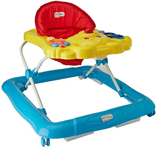 Foppapedretti Fp Young In-giro, Girello per Bambini, Regolabile a 3 altezze, Giallo/Blu