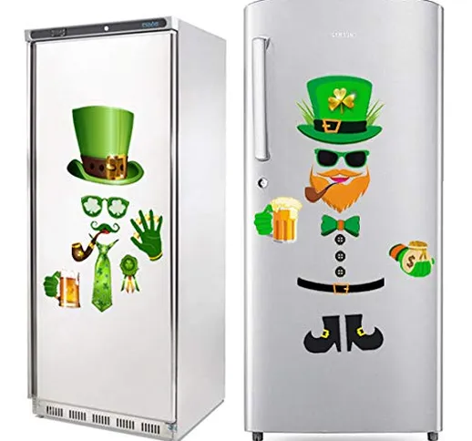 2Pz St Patricks Day Sticker Decal Irlandese Autoadesivo Adesivo Murale Finestra Decalcoman...