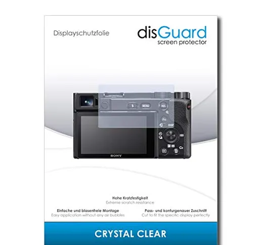 disGuard Pellicola Protettiva [Crystal Clear] Compatibile con Sony Alpha 6100 [2 Pezzi] Cr...