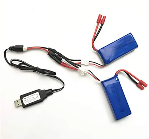 hsvgjsfa Batteria Caricabatterie Accessori X8C, X8C X8W X8G X8Hc X8Hw X8Hg 7.4V 2500Mah Rc...