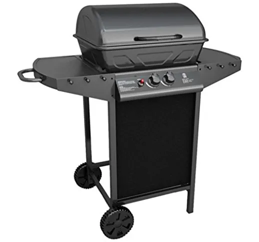 VidaXL 40219 Barbecue Zona cottura Gas 5500W Nero, Grigio barbecue e bistecchiera