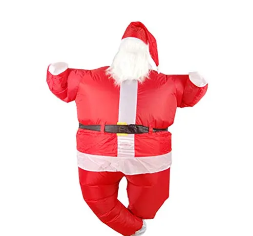 SOIMISS Vestiti da Babbo Natale gonfiabili Costume da Bambola di Cartone Animato di Natale...