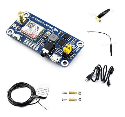 IBest Waveshare Raspberry Pi gsm/GPRS/GNSS/Bluetooth Hat GPS Module Expansion Board Based...