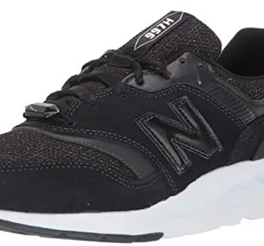New Balance 997h, Sneaker Donna, Nero (Black/White Black/White), 37.5 EU