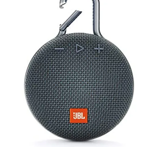 JBL CLIP 3 Speaker Wireless Bluetooth – Altoparlante Portatile Impermeabile (IPX7) con mos...