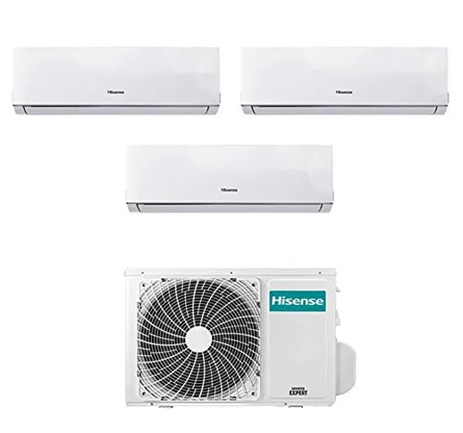 Condizionatore Climatizzatore Trial Split Inverter Hisense New Comfort 7000+7000+12000 7+7...