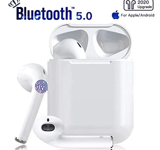 Auricolare Bluetooth 5.0, Cuffie Senza Fili, Cuffie in-Ear Smart Touch, Cuffie Sportive Im...