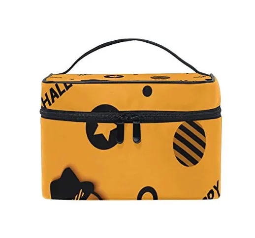 OREZI - Set di trousse da viaggio per Halloween, per donne e ragazze, grande capacità e re...