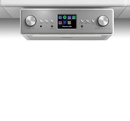 Auna Connect Soundchef - Radio Sottopensile da Cucina, Spotify Connect, Dab+ VHF, Bluetoot...