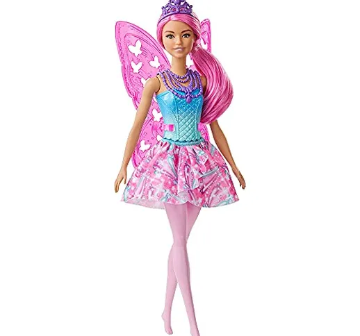 Mattel Barbie Dreamtopia - Barbie Dreamtopia, capelli rosa